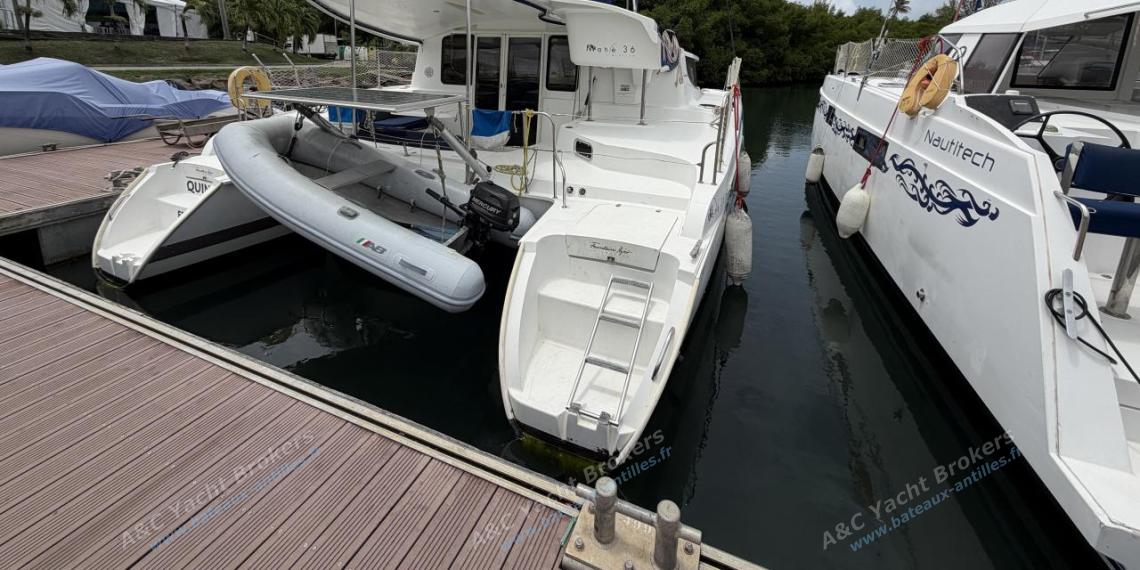 Fountaine Pajot Mahé 36 Evolution : En marina Fountaine Pajot Mahé 36 Evolution : En marina
