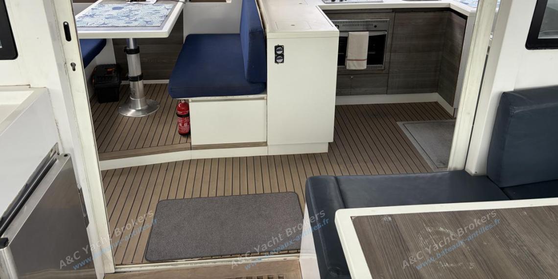 Nautitech Open 40 : Carré vu depuis le cockpit Nautitech Open 40 : Carré vu depuis le cockpit