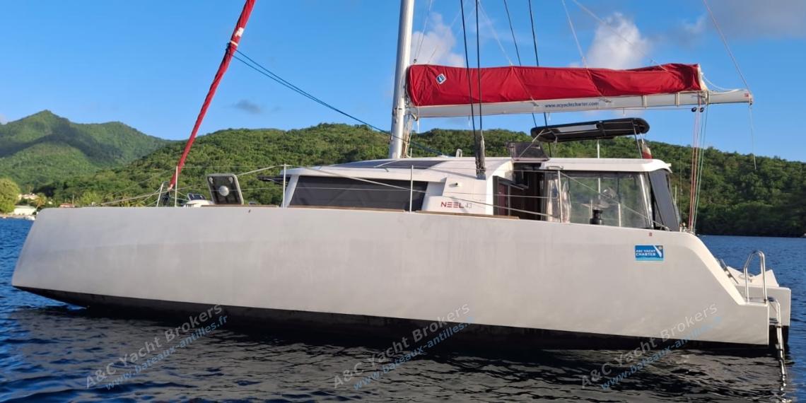 NEEL-TRIMARANS Neel 43 : Au mouillage en Caraïbes NEEL-TRIMARANS Neel 43 : Au mouillage en Caraïbes