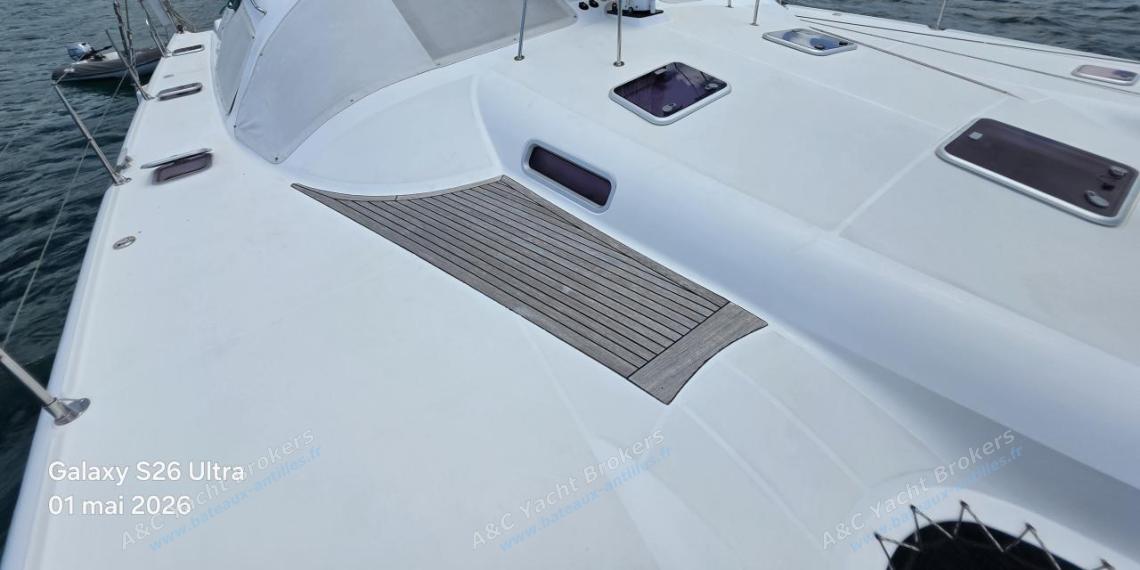 Alliaura Marine Privilège 495 : Vue depuis l'étrave tribord Alliaura Marine Privilège 495 : Vue depuis l'étrave tribord