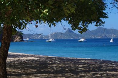 Mouillage en Caraibe