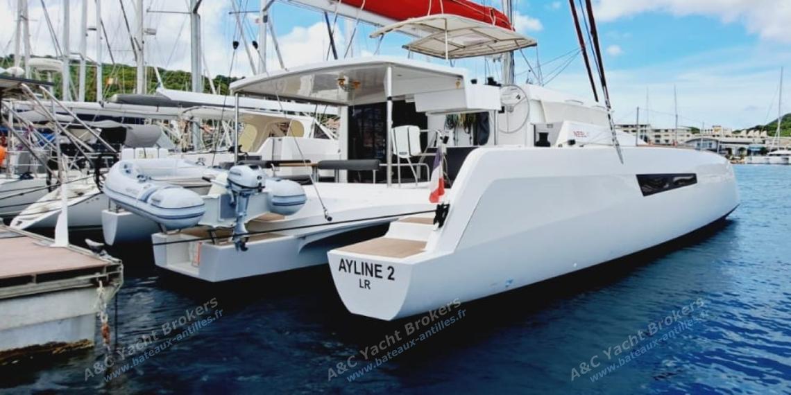 NEEL-TRIMARANS Neel 47 : A quai en Martinique NEEL-TRIMARANS Neel 47 : A quai en Martinique